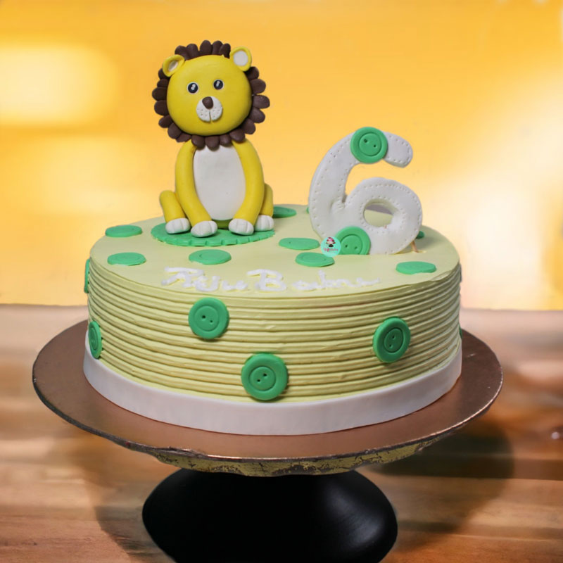 Cute Kids Lion Cake