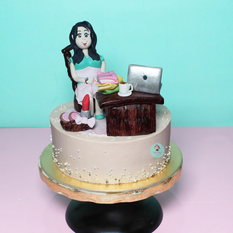 Stylish woman Theme Cake