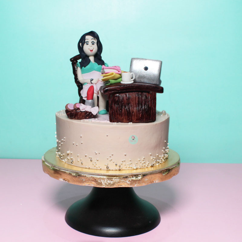 Stylish woman Theme Cake