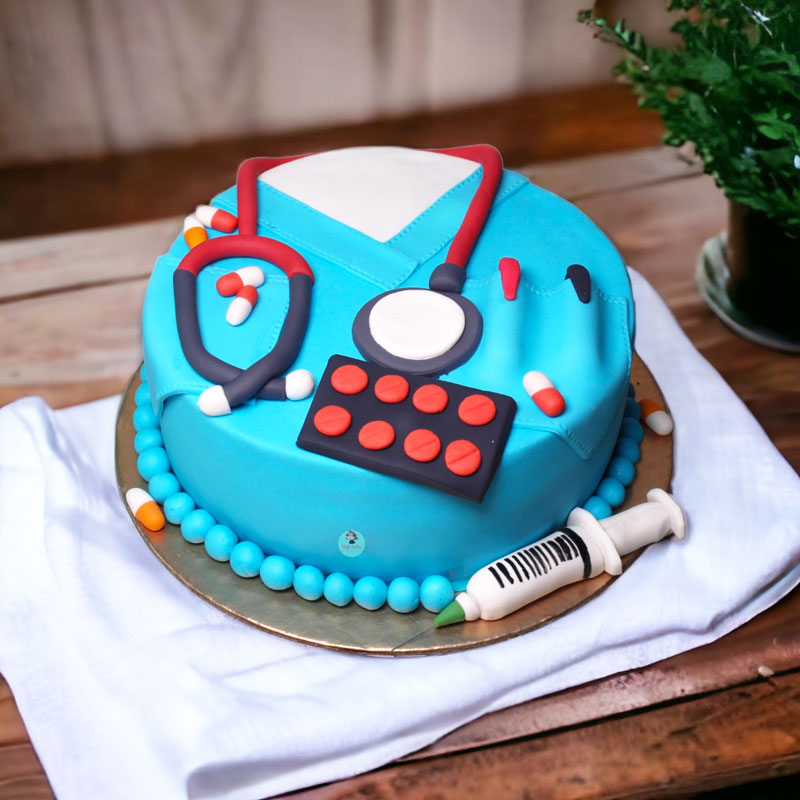 Send Doctor Birthday Theme Cake to Gurugram : From VIBH Gurugram