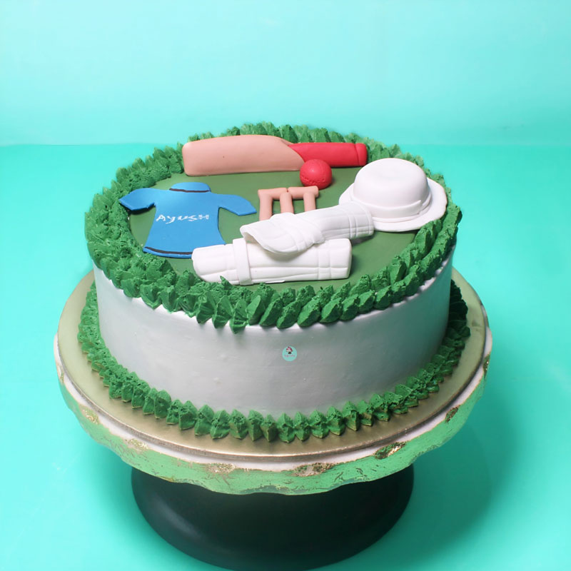 Cricket Theme Cake | bakehoney.com