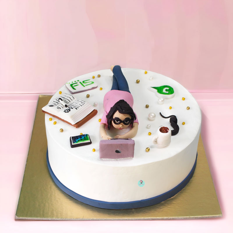 Roso Cake - Workaholic Girl theme cake, Express your feeling to your loved  one's @ Roso cake ❤️❤️❤️(100% Eggless 🎂), For query/ order, call/ text  @Roso Cake -766660111 | Facebook