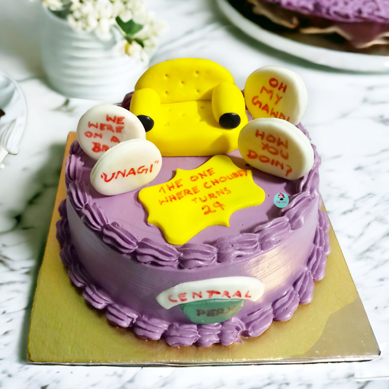 Happy Birthday dear girlfriend! Hope you liked the birthday cake in your  favourite colour 💜 #bakesandnlisssg #purplecake | Instagram